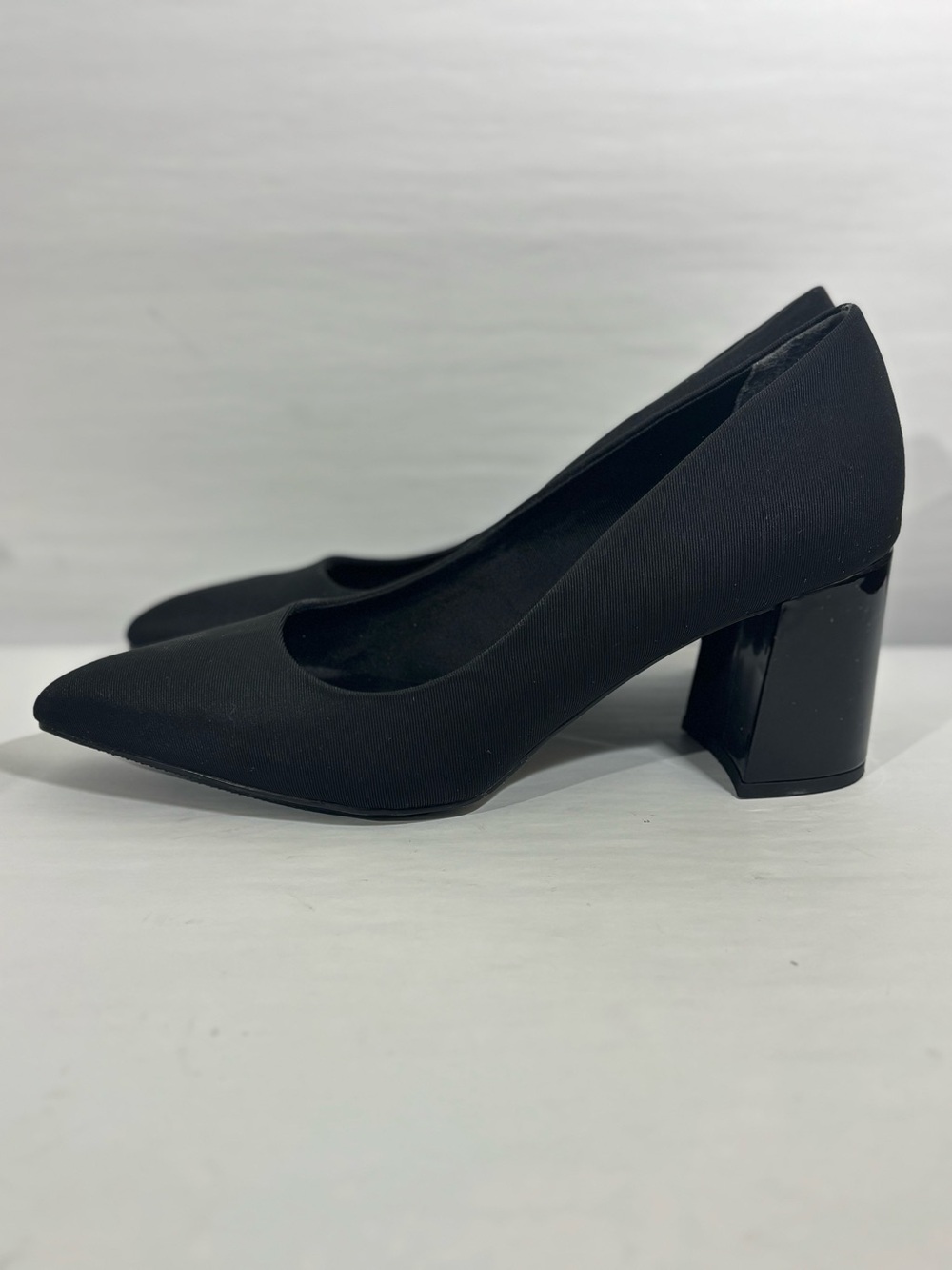 Anne Klein Jovanna iFlex Black Pointed Toe Block Heel Pumps Size 10M NWB